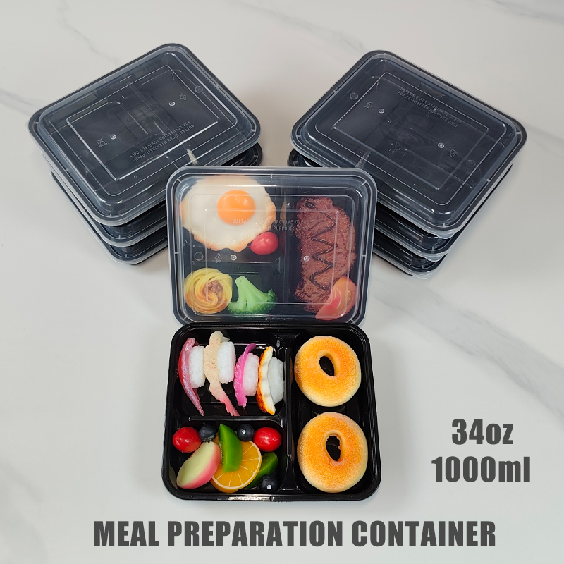 3-Compartment 34 Oz/1000 Ml, 1 - Meal Prep List 评论和价格
