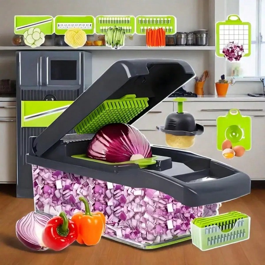 Multifunctional 15-In-1 Food V - Mandoline Slicer Guard 评论和价格